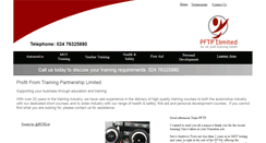 Desktop Screenshot of profitfromtraining.org.uk
